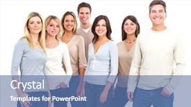  Presentation with students - Amazing PPT theme having family business - happy people isolated over white backdrop and a  colored foreground