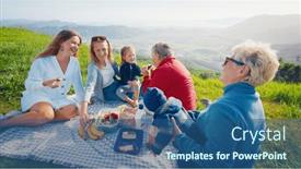  Presentation with green mountains - 