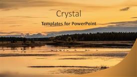  Presentation with finland - Slides featuring big-flock-of-swans background and a yellow colored foreground