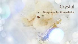  Presentation with toy - Cool new theme with big-fluffy-white-toy-bear backdrop and a lemonade colored foreground