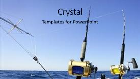  Presentation with deep sea - Slides enhanced with big game boat fishing background and a light blue colored foreground