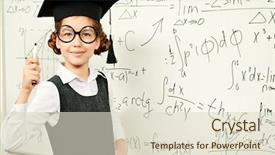  Presentation with task - Amazing presentation design having big glasses and academic backdrop and a soft green colored foreground