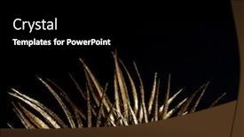  Presentation with golden - Slides with big-golden-leaf-on-black background and a black colored foreground