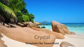  Presentation with granite - Colorful presentation theme enhanced with big-granite-stones backdrop and a coral colored foreground