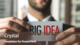  Presentation with idea - Audience pleasing PPT layouts consisting of big idea backdrop and a tawny brown colored foreground