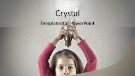  Presentation with ideas - Theme having big ideas by creative minds background and a light gray colored foreground