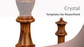  Presentation with queen - Beautiful slide deck featuring big-king-and-small-queen backdrop and a white colored foreground