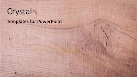  Presentation with wood texture - Beautiful PPT layouts featuring big knot and nail hole backdrop and a coral colored foreground