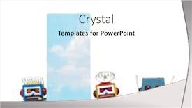  Presentation with cloud computing - Presentation design featuring big-letter-l-cloud-computing background and a white colored foreground