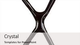  Presentation with syrup - Cool new slide deck with big letter of alphabet made from chocolate syrup isolated on white backdrop and a light gray colored foreground