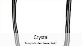  Presentation with syrup - Cool new PPT theme with big letter of alphabet made from chocolate syrup isolated on white backdrop and a white colored foreground