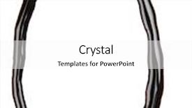  Presentation with syrup - Presentation design consisting of big letter of alphabet made from chocolate syrup isolated on white background and a white colored foreground