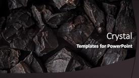 Presentation with coal - Theme enhanced with big-lumps-of-coal-isolated background and a dark gray colored foreground