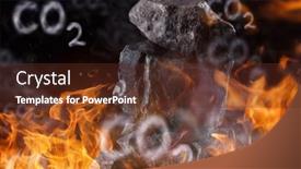  Presentation with coal - Colorful slides enhanced with big-lumps-of-coal backdrop and a tawny brown colored foreground