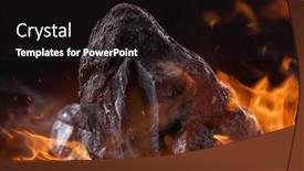  Presentation with coal - Colorful PPT theme enhanced with big-lumps-of-coal backdrop and a wine colored foreground