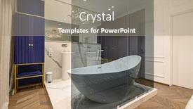  Presentation with classic - Colorful theme enhanced with big-luxury-elegant-classic-bathroom backdrop and a gray colored foreground