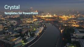  Presentation with stalin - Beautiful slide deck featuring big moskvoretsky bridge moskva river backdrop and a  colored foreground