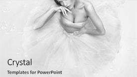  Presentation with fine art - Audience pleasing presentation theme consisting of big paint container - black white backdrop and a white colored foreground