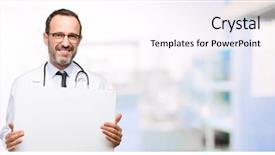  Presentation with professional - Audience pleasing presentation design consisting of big paper billboard at hospital backdrop and a pink colored foreground