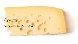  Presentation with white cheese - PPT layouts featuring big-piece-of-maasdam-cheese background and a blonde colored foreground