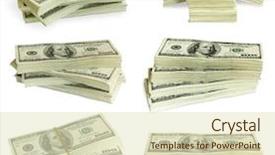  Presentation with philippine currency american period money - Slides enhanced with big pile of money stack background and a  colored foreground