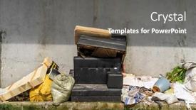  Presentation with pile - Theme enhanced with big-pile-of-old-broken background and a  colored foreground