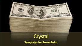  Presentation with money to buy the drugs - Audience pleasing PPT theme consisting of big pile of the money backdrop and a  colored foreground