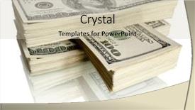  Presentation with money to buy the drugs - PPT theme with big pile of the money background and a  colored foreground