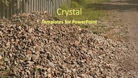  Presentation with rubble - Slide deck consisting of big-piles-of-the-rubble background and a  colored foreground