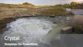  Presentation with cottonwood trees - Cool new presentation theme with supplying water to low level backdrop and a gray colored foreground