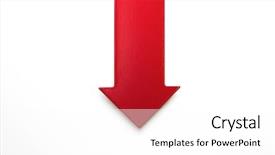  Presentation with shrink - Slide set featuring slide show pointing down background and a white colored foreground