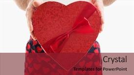  Presentation with hear - Amazing presentation design having vintage novel books with bouquet backdrop and a dark gray colored foreground.