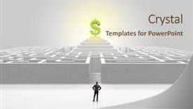  Presentation with profit - Colorful presentation theme enhanced with big round maze with profit backdrop and a cream colored foreground
