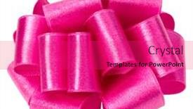  Presentation with color pink - Amazing PPT theme having big round ribbon bow in pink color isolated on white background close up bow image for decoration design backdrop and a red colored foreground