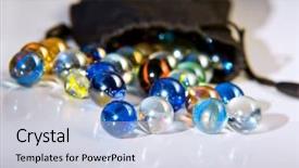  Presentation with marbles - Audience pleasing presentation theme consisting of big small bubbles - closeup on many colorful glass backdrop and a lemonade colored foreground