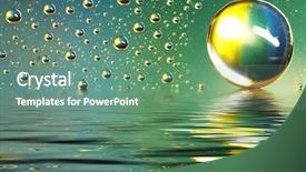  Presentation with drops for hindi song - Amazing presentation theme having big small bubbles - colored drops on the glass backdrop and a seafoam green colored foreground