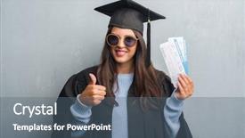  Presentation with open bible over grunge sandstone - Slide deck consisting of big smile doing ok sign background and a ocean colored foreground