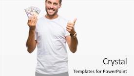  Presentation with multiracial team of young doctors stacking hands - Audience pleasing presentation theme consisting of big smile doing ok sign backdrop and a  colored foreground