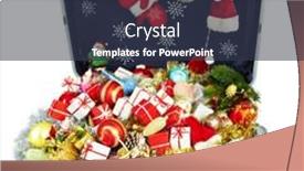  Presentation with gifts - Theme featuring big-suitcase-with-gifts background and a tawny brown colored foreground