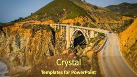  Presentation with water farming canals california - Presentation theme enhanced with big sur california rugged scenic background and a tawny brown colored foreground