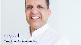  Presentation with middle east camel caravan - Slides having big teeth senior smiles - middle age man smiling confident background and a  colored foreground