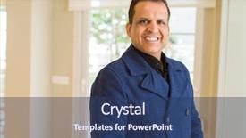  Presentation with gold man smile - PPT theme with big teeth senior smiles - middle age man smiling confident background and a  colored foreground