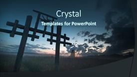  Presentation with russian - Beautiful slide deck featuring big-totem-in-the-village backdrop and a ocean colored foreground