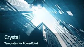  Presentation with sunlight - Audience pleasing slides consisting of big wall - modern buildings in downtown backdrop and a navy blue colored foreground