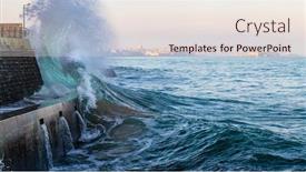  Presentation with crushing - Slide set enhanced with big-wave-crushing-during-high background and a lemonade colored foreground