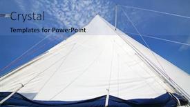  Presentation with sailing - Beautiful PPT layouts featuring big-white-sail-of-modern backdrop and a teal colored foreground