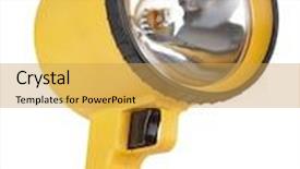  Presentation with yellow - Colorful slide deck enhanced with big-yellow-flashlight-isolated backdrop and a  colored foreground