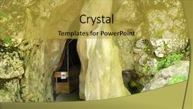  Presentation with cave - PPT theme consisting of  background and a  colored foreground
