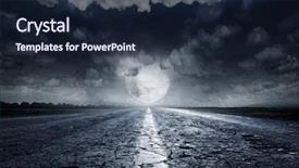  Presentation with road to safety - PPT layouts with bigger - night road against the background background and a wine colored foreground