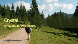  Presentation with hiking - Audience pleasing theme consisting of bihar - hiking on a nice hilly backdrop and a  colored foreground